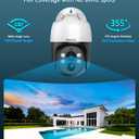 (2026 New) 4K PoE PTZ Security Camera System with 10'' Monitor, 8CH NVR, 6 Wired Outdoor Cameras, Pan Tilt Auto Tracking, AI Human Detection, Free App, No Monthly Fee, IP65