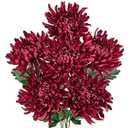 Briful 6 Pcs Burnt Orange Artificial Mums for Outdoors Fall  25.6 Long Stem Faux Chrysanthemums, Large 6 Silk Fall Flowers for Wedding Bouquets, Centerpieces, Porch Dcor, Indoor Home Decoration