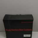 Inqibee Tri-Ply Stainless Steel 8 Quart Rondeau Pot with Lid Braiser Pan, 13 inch Deep Frying Pan, Versatile Cookware, Large Saute Pan, Compatible With All Cooktops, Induction Compatible, Oven-Safe