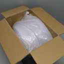 Nervure 100 Pieces Gold Plastic Plates - 10.25 inch Gold Dinner Plates - Heavyweight White and Gold Disposable Plates Ideal for Wedding & Party