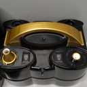 Bezente Balloon Pump Electric, 3-in-1 Portable Black Gold Electric Air Machine Balloon Pump Dual Nozzle Balloon Inflator for Inflatables and Latex 260q Foil Balloons