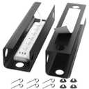 Yecaye 2 Pack Cable Management Under Desk, 31.5 in Under Desk Cable Management Tray,Cord Hider,Cord Organizer, No Screw Wire Management for Office and Home, Black