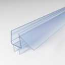 Frameless Shower Door Bottom Seal for 3/8" Thick Glass Door, 36 in Long Shower Door Sweep Stop Shower Leaks and Create a Water Barrier, Clear Vinyl