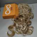 KOME Balayage Blonde 13×6 Curly Synthetic Lace Front Wig for Women 26IN