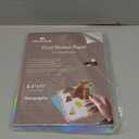 MECOLOUR Holographic Sticker Paper 8.5'' 11'' Printable Premium Rainbow Vinyl, Waterproof, Dries Quickly Vivid Colors, Holds Ink Well- Tear Resistant -for Inkjet Printer 100 SHEETS