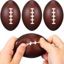 Syhood 4 Pcs 4 Inch Football Foam Stress Balls Adults Football Squeeze Sports Ball Pressure Anxiety Relief Toy Health Toy for Sports Party Favors