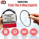 Captain O-Ring  Replacement ORBX2 O-Rings for iSpring WGB22B, WGB32B Series Whole House Water Filter (4 Pack)