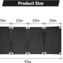 4 Panels Safety Barricade, 92 x 39" Foldable Security Gates Barrier