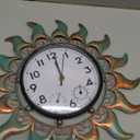 Outdoor Clock with Thermometer and Hygrometer Combo, 13 Inch Bronze Sun Outdoor Wall Clock Waterproof, Silent No-Ticking Outdoor Clocks for Patio, Living Room, Kitchen, Garden