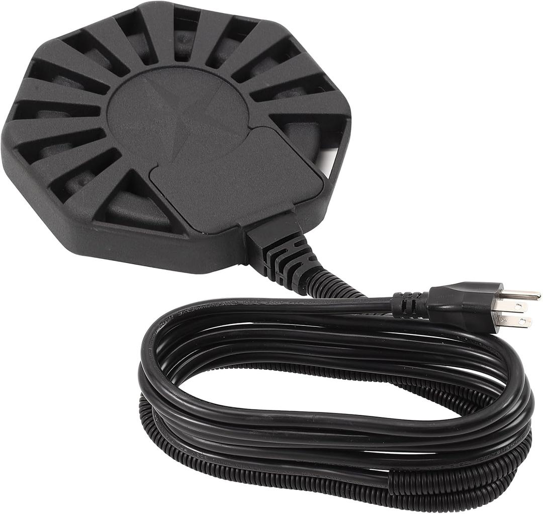 500Watt Outdoor Aluminum Cast Pond De-icer, Thermostatic Control Bird Bath Heater,Chicken Water Heater,Stock Tank Heater for Livestock Poultry Cows,Horses,Birds,Wildlife Drinking for Winter