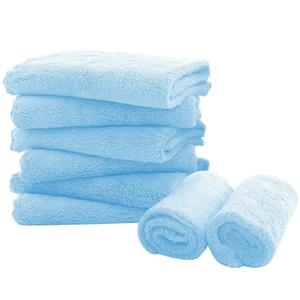 8 Pack Large Burp Cloths for Baby - 20" by 10" Ultra Absorbent Burping Cloth, Hand Washcloths, Newborn Towel - Milk Spit Up Rags - Burpy Cloths for Unisex, Boy, Girl - Burp Cloths Set(Aquamarine)