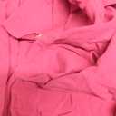 Rapbin Women 2 Piece Workout Linen Sets Two Piece Business Button Down Short Sleeve Shirts Sets Fashion Going Out Outfits Hot pink L