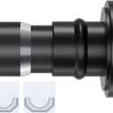 Shower Curtain Rod 28-48 Inch Adjustable Tension Curtain Rod Heavy Duty Tension Rod Black Spring Curtain Rod No Drilling Closet Rod,Stainless Steel