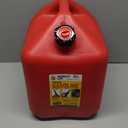 Midwest Can 5610 Safe-Flo Auto Shut Off 5 Gallon Gas Can  Durable Fuel Containers with FlameShield Safety System & Quick-Flow Spout - Red - 1 Pack
