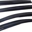 4PCS Side Window Visor Vent Sun Rain Guards Deflector Acrylic Black Replacement for 2005-2007 Odyssey