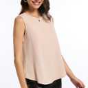Womens Chiffon Tank Tops Crewneck Sleeveless Blouses Summer Tops Work Shirt