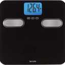 Taylor Body Composition Bathroom Scale for Body Weight, 400 lb Capacity, Easy to Read Blue Backlight Display, Body Composition Analysis, Black