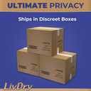 LivDry Large Ultimate Adult Incontinence Underwear, High Absorbency, Leak Cuff Protection, L, 60-Pack