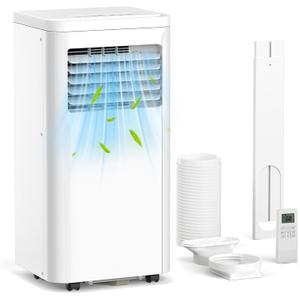 ZAFRO 10000 BTU Portable Air Conditioners for Room up 450 Sq. Ft Portable Ac Quiet Unit with Cooling, Dehumidifier, Fan, Sleep Mode, Remote Control