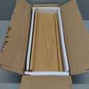 RICHER HOUSE 5 Set Floating Shelves for Wall Decor, Wall Mounted Book Shelf, Nursery Shelves Picture Ledge Shelf with Lip for Storage, Bedroom, Living Room, Bathroom - Oak