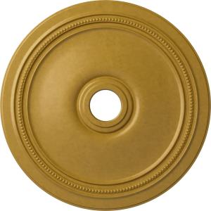 Ekena Millwork CM24DIPGS Diane Ceiling Medallion, 24"OD x 3 5/ 8"ID x 1 1/ 4"P (Fits Canopies up to 6 1/ 4"), Hand-Painted Pharaohs Gold