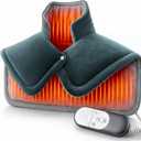 Neck Heating Pad Mothers Day Gifts for Mom, Wife, Women, Dad, Men, XL Weighted Shoulder Heat Pad, Back Pain Relief Heat Pads, Gifts for Christmas, Birthday, Fathers Day Warm Gifts, 23'' x 17'' (Gray)