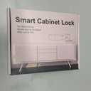 Anweller Smart Cabinet Lock, Hidden No Drill Adhesive Baby Proofing Child Proof Drawer Locks, Keyless RFID Bluetooth Cabinet Locks for Adults File Kitchen Cupboard Closet Liquor - Black