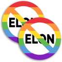 4 x 2pcs Anti Elon Bumper Stickers - No Elon Sticker, Elon Sticker, Anti Musk Tesla Bumper Sticker- Waterproof Window Bumper Stickers for Cars, Tesla Bumper Sticker