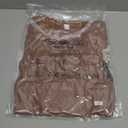 Noubeau Toddler Baby Girl Fall Clothes Ruffled Top Shirt Plaid Bib Overalls Pocket Suspender Pants Set Thanksgiving Outfits (Khaki Plaid, 3-4T)