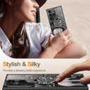 Goodon for Galaxy S25 Ultra Case, Wireless Charging Compatible, Shockproof Translucent Matte Cover - Cute Floral Design Phone Case for Women Girls - Elephant Flowers