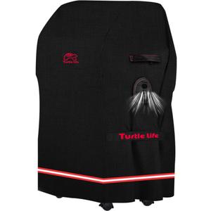 Turtle Life BBQ Grill Cover, 32 Inch Heavy Duty Waterproof 2 Burner Barbecue Gas Grill Covers for Weber Spirit Char-Broil Performance, Black