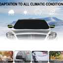 Joroamp Car Windshield Cover for Ice and Snow,600D Frost Removal Wiper Protector, All Weather Waterproof Sunshade Snow Cover with Side Mirrors Cover Fits Most Cars Trucks SUVs, XL (74 x 43 Inches)