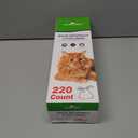 Litter Box Liners Compatible with Litter Maid/Nature's Miracle Waste Receptacles, Green Unscented 220 Refill Bags with Handles Use in Self-Cleaning Litter Box Waste Trays