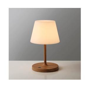 WEILAILUX Outdoor Battery Operated Table Lamp Waterproof, 4000mAh Cordless Table Lamp Rechargeable, Touch Dimmable Desk Lamp, LED Night Light for Patio Camping Restaurant Home (Wood Grain, 9.6in)