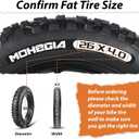 MOHEGIA Ebike Fat Tire: 20x4.0/26x4.0 Inch E-Bike Mountain Bicycle Tire Replacement,High-Performance and All-Terrain Folding Electric MTB Tire with Offroad or Trail Riding