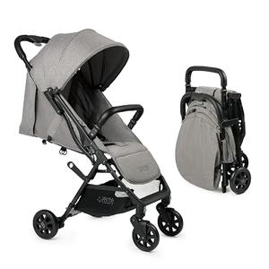 Koola Baby Lightweight Travel Stroller for Baby & Toddlers - Easy Fold & Compact Stroller with Canopy, Storage Basket, Multi-Position Recline & Convenient One-Hand Fold (Grey)