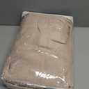 MIULEE Natural Beige Linen Curtains 108 Inches Long 2 Panels for Bedroom Living Room, Soft Linen Textured Window Drapes Semi Sheer Light Filtering Back Tab Rod Pocket Farmhouse Burlap Look Decor,  52"W x 108"L (Pack of 2), Natural Beige