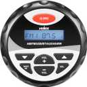 velex Marine Stereo, in-Dash, Marine Gauge, Bluetooth, Digital Media MP3 / WMA/USB/AM/FM Weather-Proof Marine Stereo, (No CD Player)