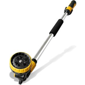 Flower Watering Wand,Garden Watering Wand for Hose 35-53 Inch Long Reach Sprayer Wand Built-in Check Valve Adjustable Water Flow No Leak Design Ideal for Hanging Baskets Plants Lawn and Outdoor Use, 35-54 inch