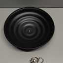 Kingsyard 11.5" Metal Weather Protective Dome, Hanging Squirrel Baffle for Outdoor Bird Feeders, Heavy-Duty Rain Guard Cover, Chew-Proof & Rustproof, Black