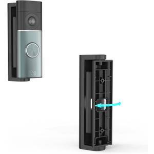 HOLACA Adjustable 0 to 45 Doorbell Angle Mount for R-ing Wired Doorbell Plus(2nd Gen) and R-ing Wired Doorbell Pro(3rd Gen), Doorbell Wall Mount Plate Wedge Kit