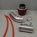 Rtunes Racing Short Ram Air Intake Kit + Filter Combo Compatible For 04-07 Honda Accord 2.4L L4 SULEV (Red)