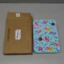 Bento Lunch Box for Kids, 6 Compartments BPA Free, Dishwasher Safe Back to School Snack Bento Lunch Containers Boxes, Ideal Portion Sizes for On-the-Go Meal, Ages 3+, School, Green Patterned