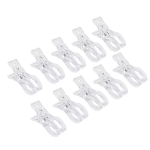 10 Pack Clamps, 3.5inch Clear Plastic Clips