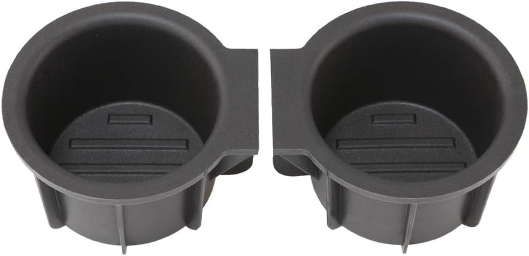 RLB-HILON Cup Holder Insert Compatible with Ford F150 with Flow Through Console 2009 2010 2011 2012 2013 2014 Year, for 9L3Z-1513562-CB, 2PCS