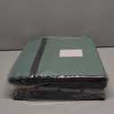 Christmas Ornament Storage Box With 8 Trays - Stores Up to 128 Holiday Ornaments, Christmas Storage Container with Side Pocket, Adjustable Dividers, Card Slot, Tear-Proof Fabric - Green