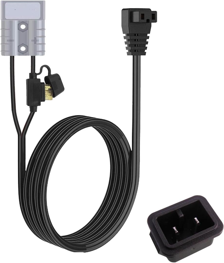 Anderson 50A Plug to Power Cord Cable for 12 Volt Refrigerator 12V Fridge Freezers RV Refrigerator Portable Refrigerator Portable Freezer Compressor Electric Cooler