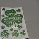 5 x 4Es Novelty 115 PCS St. Patricks Day Window Clings (9 Sheets) Green Shamrock Window Clings for Glass, St Patricks Day Window Decorations & Irish Home Decor