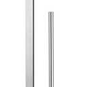 GERZWY Toilet Paper Holder Free Standing with Reserve, SUS 304 Stainless Steel Lavatory Tissue Roll Holder Floor Stand Storage Brushed Finish DZY004-LS
