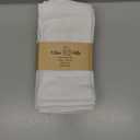 Urban Villa Cloth Napkins White Hemstitch Dinner Napkins Set of 12 (20X20)100% Cotton Absorbent Washable Durable Reusable Ideal for Easter Decorations Farmhouse Parties Restaurant Lunch Dinner Napkins